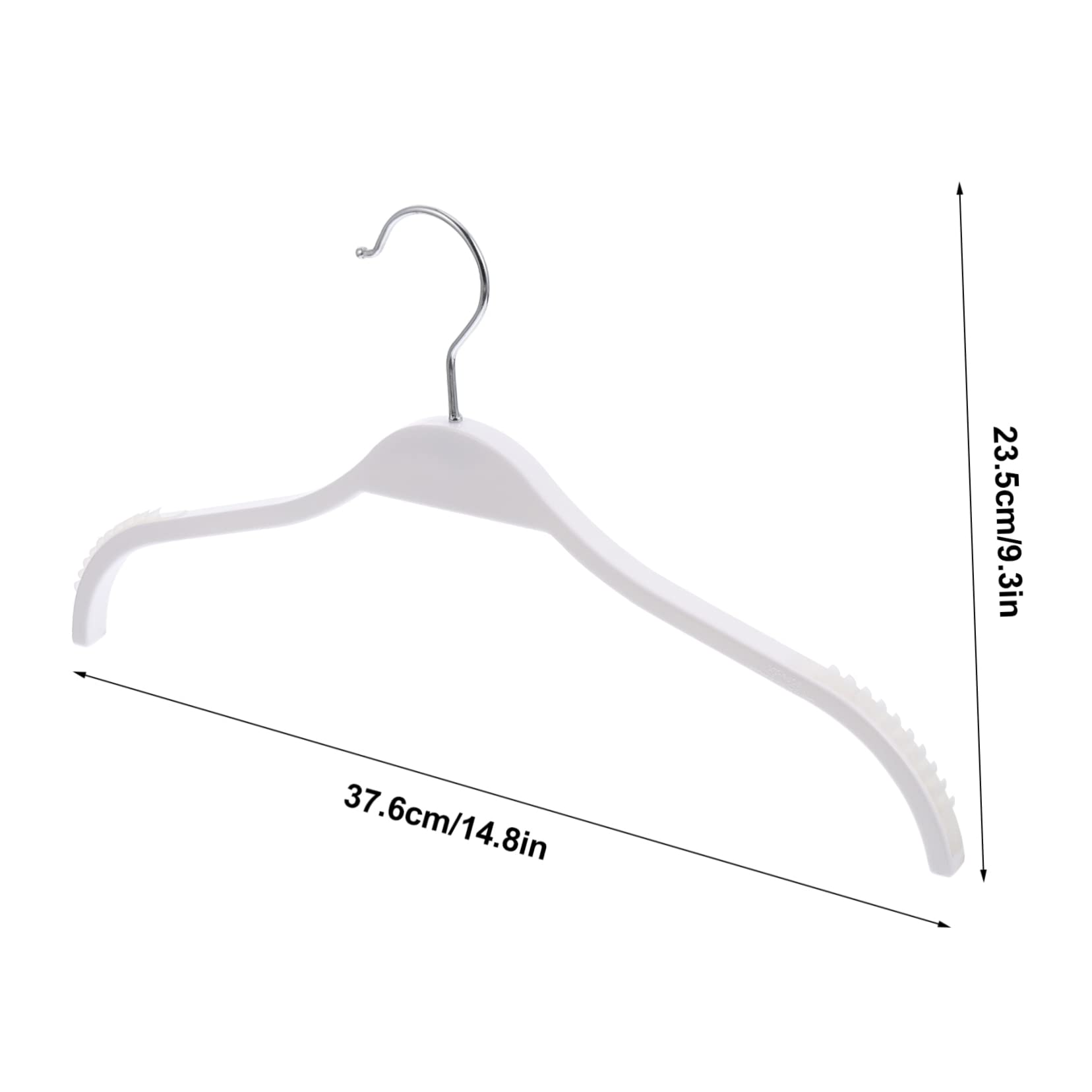 Happyyami 1Set Traceless Plastic Coat Hangers for Clothes Non Slip Design for Dry and Wet Garments Minimalist Hangers to Prevent Shoulder Marks
