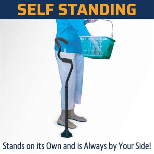 StrongArm-Comfort-Cane-Self-Standing-Lightweight-Adjustable-Walking-Cane-Stabilizes-Wrist-Provides-Extra-Support-Stability-Ergonomic-Forearm-Grip-Canes-for-Men-Women
