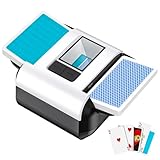 Gelabur Automatic Card Shuffler, Macchina di miscelazione di Carte Ricaricabile per 1-2 ponti, Mixer di Schede elettriche Doppia Modalità a Basso Rumore per Poker, UNO, Texas Hold
