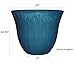 Classic Home and Garden Honeysuckle Resin Flower Pot Planter, Ocean Blue, 15