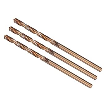 CoCud Torsion Foret Mèches, 4mm Perçage Diamètre, Noir Oxyde Haute Vitesse Acier Extra Long Droite Tige Applications Pour Inox Acier Alliage Métal 2pièces P 820922