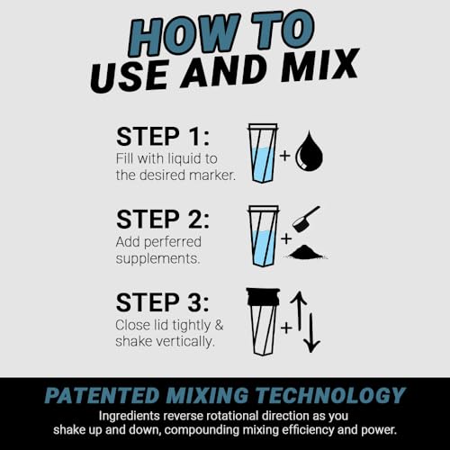 image for HELIMIX 1.5 Vortex Blender Shaker Bottle Holds Upto 20oz | No Blending