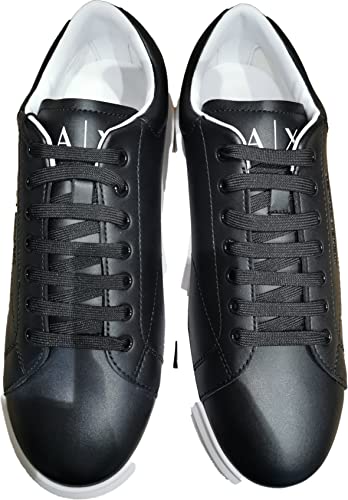 Image of Armani Exchange Mens Thick Sole Leather Sneakers