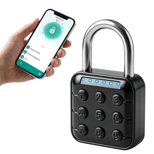 Smart Digital Padlock with Code for Locker Compatible with Tuya App Control by YUEWEESER - Used condition - US$17.47