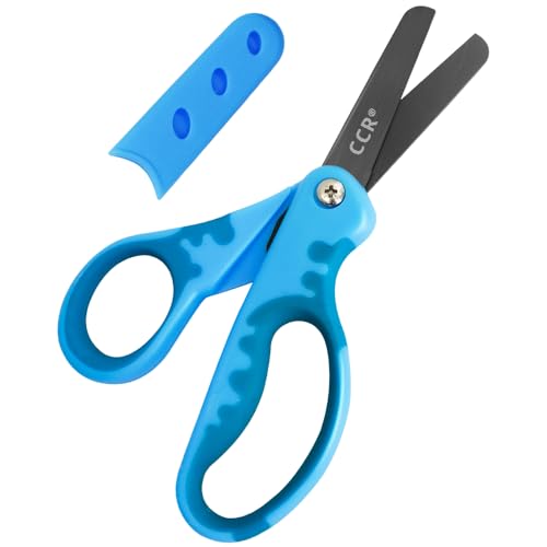 CCR 13.5cm Kids Scissors, Black Coated, Blunt Tip