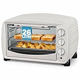 BAKAJI Forno Elettrico Crema Potenza 1500W con Teglia e...