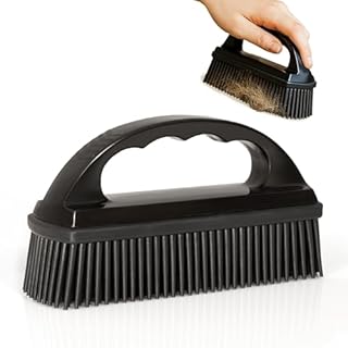 Hausfelder Vielzweck Tierhaarentferner & Tierhaarbürste – Fusselbürste und Hundebürste gegen Katzenhaare & Tierhaare – Gummibürste für Auto, Sofa & Kleidung