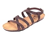  Plakton Mam Vali 575184 Damen Sandale Sandalette Marron (Braun) Gr.39