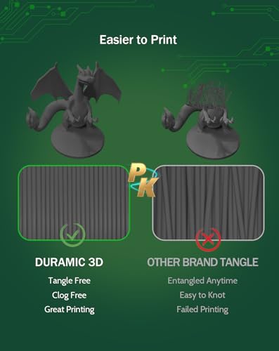 Image of DURAMIC 3D PLA Filament Basic for 3D Printer Neatly Wound Easy Printing | 3D Printing Filament 1.75mm, Dimensional Accuracy + /- 0.02 mm, Fit Most FDM 3D Printers 1KG PLA Smoky Gray