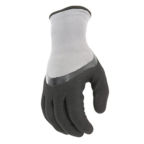 West Chester Men's Thermal Sandy Nitrile Dipped Winter Work Gloves, Acrylic Lined, Water Resistant, Abrasion Resistant, Cold Weather Protection, Black/Gray, X-Large (93067-Xl) #TOP2