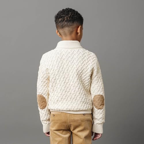 Hope & Henry Boys' Long Sleeve Shawl Collar Sweater4