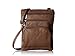Goson Genuine Leather Organizer Womens Crossbody Bag Dark Brown