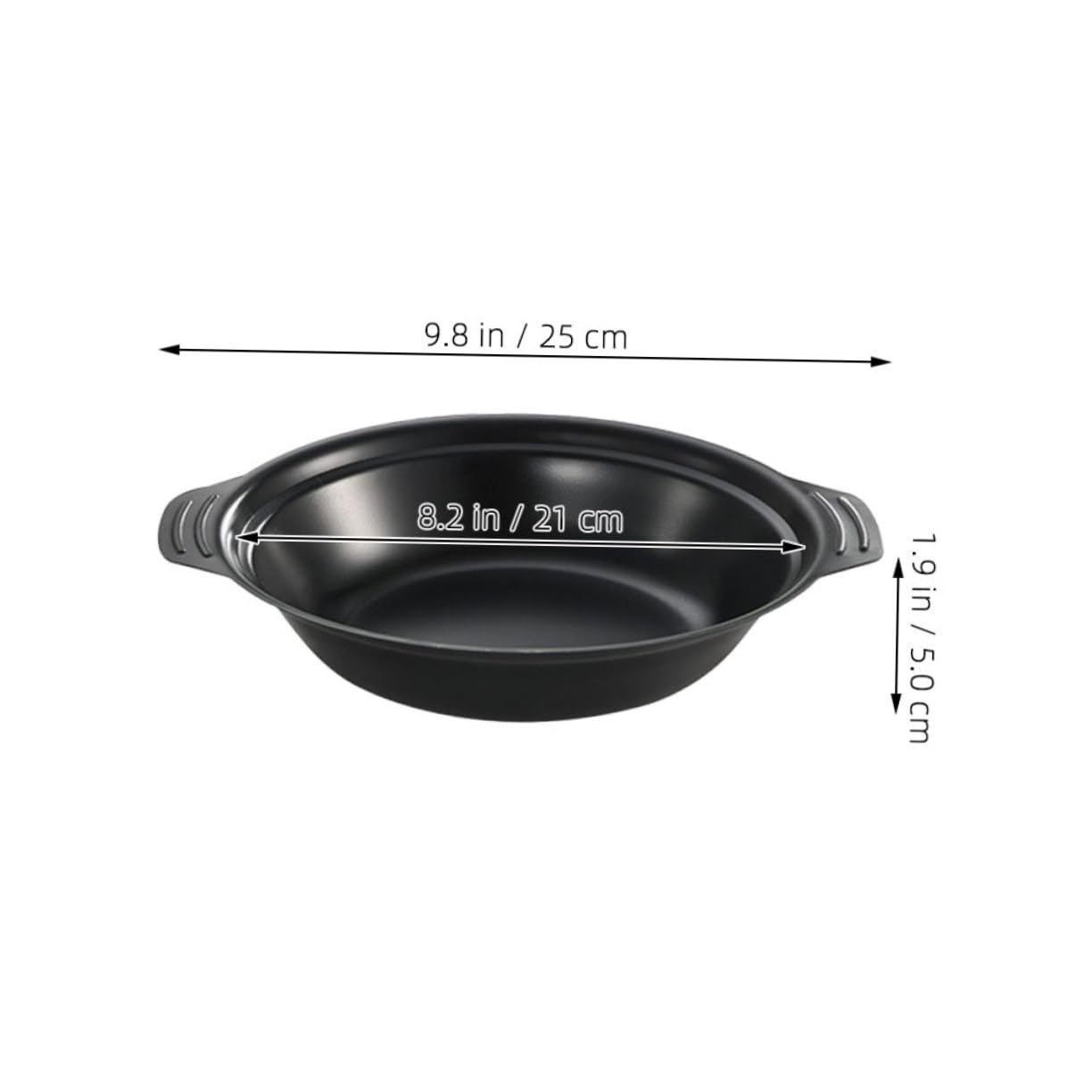 FUNOMOCYA Double Handle Iron Wok Non-stick Cooking Pan Portable Metal Wok for Household Safe Double Handle Cooking Pot Versatile Kitchen Accessory