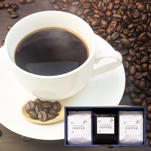 自家焙煎 コーヒー[豆] レカブレンド×高舘ブレンド×ブラジル産サントス 3種セット 計600g(200g×各1袋) コーヒー豆 珈琲豆 豆 豆のまま 飲み比べ 苦み 酸味 すっきり さっぱり あっさり