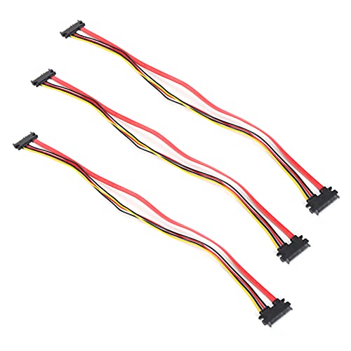 Cable de extensión SATA 7+15 pines AMONIDA de 50cm en pack de 10 unidades 3