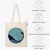 Eco Right Aesthetic Canvas Tote Bag for Women, Cute, Trendy & Reusable Cotton Bags for School, Shopping, Gym, Library and Beach, Perfect for Groceries, Gifts for Teachers #2