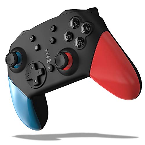JOYSKY Mando para Nintendo Switch,Bluetooth Controlador,somatosensorial de 6 Ejes, Turbo función Ajustable, Motor de Doble vibración, Joystick multifunción para Juegos de Nintendo Switch
