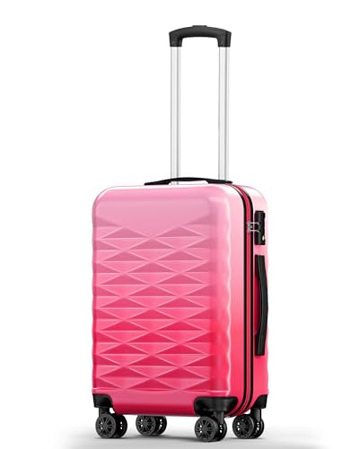 Suitour Carry on Suitcase Airline Approved, Hardside Lightweight Rolling Luggage for Women (20