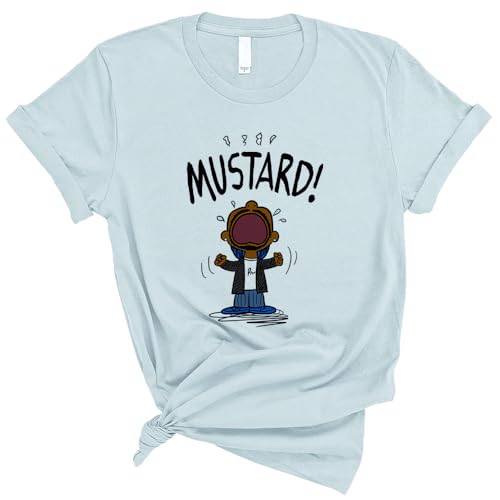 TeesAndTankYou Mustard Kendrick Shirt Unisex Large Light Blue