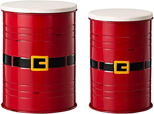 glitzhome-Set-of-2-Rustic-Santa-Belt-Storage-Ottoman-Seat-Stool-Farmhouse-End-Table-Galvanized-Metal-Accent-Side-Table-Toy-Box-Bin-with-Round-Wood-Lid-for-Living-Room-Furniture-Christmas-Red