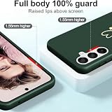 Yichxu Pasek na telefon komórkowy Samsung Galaxy A54, etui ze smyczką, wzór serca, do zawieszenia, odporne na uderzenia, etui ochronne z łańcuszkiem, miękkie silikonowe etui do Samsunga A54, zielone