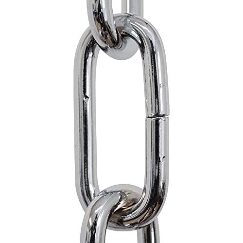 Image of RCH Hardware CH-ST59-U58-PC Steel Chandelier Chain 3 Gauge, Polished Chrome (1 Foot)