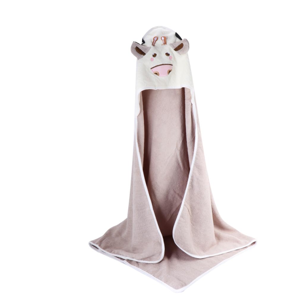 Abaodam Serviette de Bain à Capuche pour Bébé et Tout-Petit, en Tissu Doux, Légère et Confortable, Motif Cartoon, Pratique à Emporter