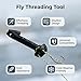 Hubpbrn Magnetic Fly Threader for Fly Fishing, Fly Fishing Magnetic Fly Threader, Easily Rig Small Flies & Tippet on Water, Works with Most Hooks, tippets, and Fly Styles (2pcs)