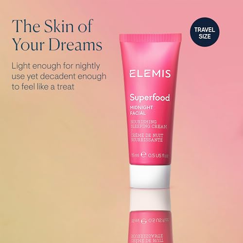 Image of ELEMIS Superfood Midnight Facial, Moisturizer Face Cream, Hydrating Face Moisturizer for Dry Skin, Overnight Facial Cream with Camu Camu