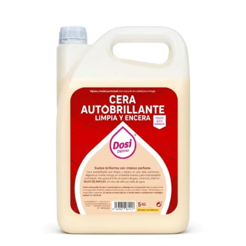 DOSIDERMO | Abrillantador para Suelos | Cera para Mármol, Gres, Porcelana y Granito | Brillo Natural y Protección Antideslizante | Limpiador Profesional para Uso Doméstico e Industria Alimentaria