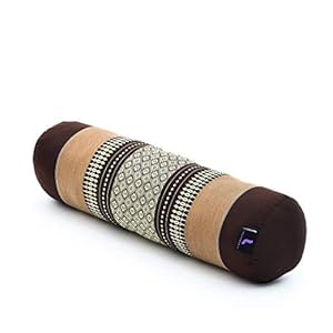 LEEWADEE Large Yoga Bolster – Shape-Retaining Tube Cushion for Meditation, Bolster for Stretching, Made of Eco-Friendly…