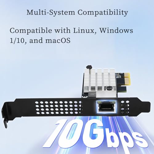 Tarjeta de Red PCIe 4.0 x1 a RJ45 de 10 Gbps con Chip RTL8127 – Adaptador LAN de Alta Velocidad Compatible con Windows y Linux para PC de Escritorio, Servidores y Gaming miniatura 4