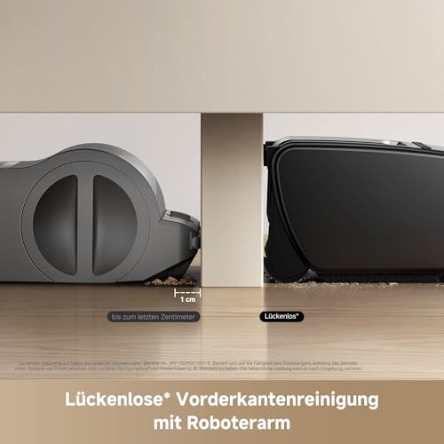MOVA G70 Complete Akku Staubsauger mit Roboterarm, 38.000 Pa, OptiInsight Doppelbürste, Verhedderungsfrei, Staubabstreifringe, Verstellbarer Teleskopstab, 5-Schichten-Filter 99,99%, 1,95 kg