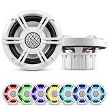 Liwogi Marine Lautsprecher IP66 Wasserdicht 6,5-Zoll 800 W RGB-Lichteffekt