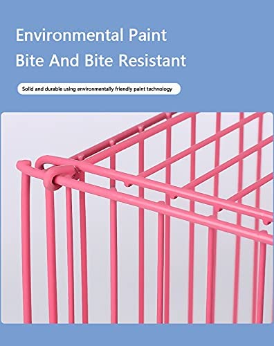 Image of VAYINATO Iron (1.25 Feet - 15 Inch) Pink Color Birds Cage For Budgies, Finches, Love Birds, Cocktails, Conures & All Small Birds With Free Hanging Toys (1.25 Feet - 15 Inch) By Petzlifeworld
