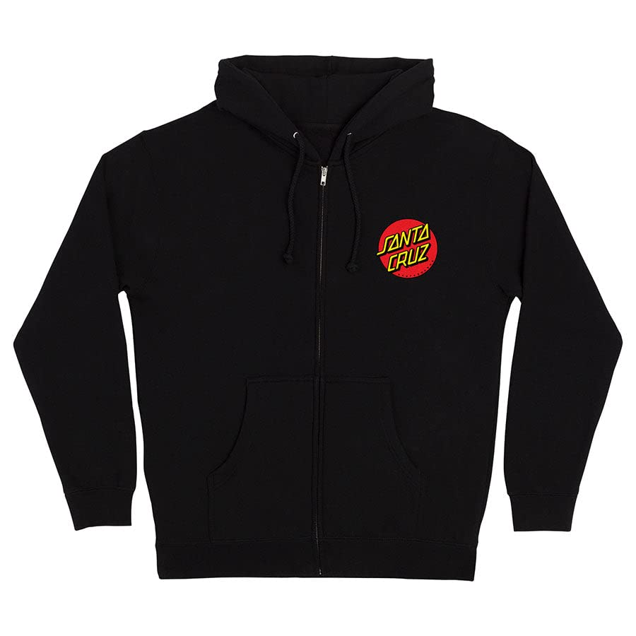 Santa Cruz Mens Classic Dot Hoody Zip Sweatshirt
