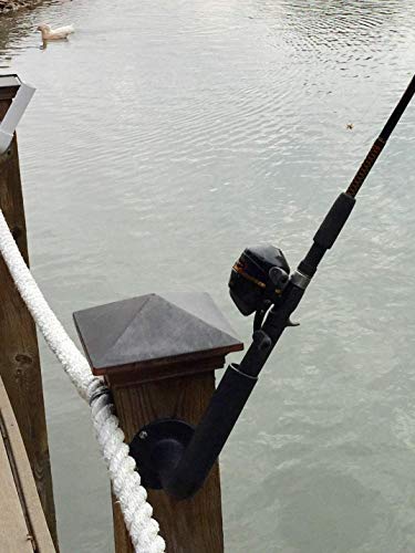 Dock-A-Rod 90 Degree Fishing Rod Holder for Dock or Boat with Mounting Hardware Included Made in USA