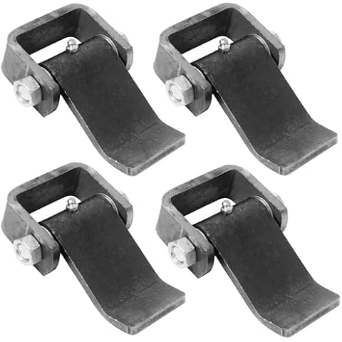 Weld on Hinges，Heavy Trailer Door Hinge，Heavy Duty Door Hinges，Heavy Duty Welded Greaseable Dump Trailer Door Hinges (4 Pack) Cover