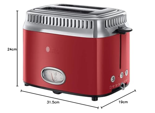 Russell Hobbs Retro 21681 56 Classic Grille pain 2 tranche 2 Emplacements ultra - vue 7