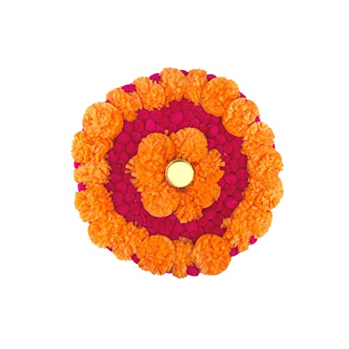 Lovenspire Mat Rangoli Diwali Decor Set Artificial Marigold Flowers Housewarming Best Indian Return Gift Item Pooja Day Of The Dead Dia De Los Muertos #TOP7