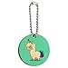 Cute Kawaii Rainbow Llama Unicorn Wood Wooden Round Keychain Key Chain Ring