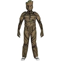 Party City Groot Costume for Kids - Marvel Guardians of the Galaxy Vol. 3 Costume Includes Jumpsuit, Mask, & Gloves - Costumes for Halloween, Birthday Parties & Themed Events