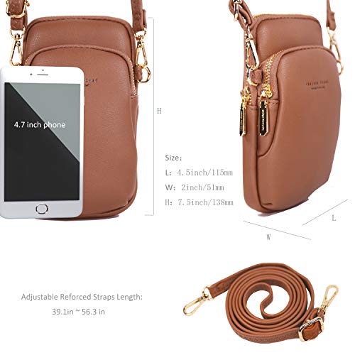 Worldlyda Roomy Pockets Small Crossbody Bag Cell Phone Purse Handbag Travel Passport Wallet For Women #TOP2