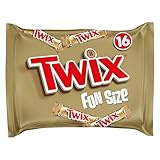 Twix Chocolate Funsize Party Pack, Chocolate, Caramel & Biscuit Bars, 16 pack, Chocolate, Sweets Gift Box, Ideal for Gift (333g)