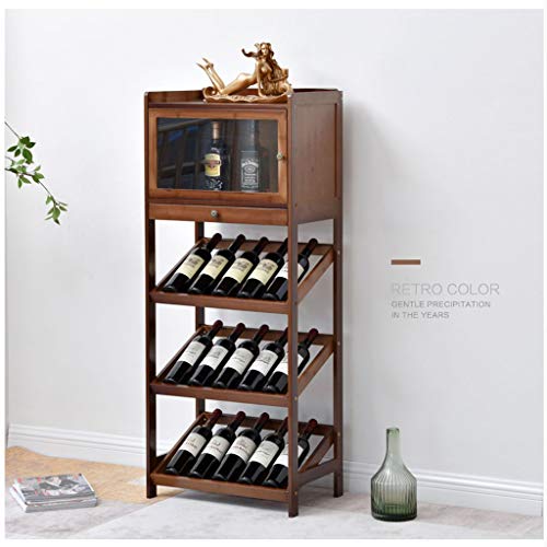 Soporte para botellas de vino de madera maciza miniatura 7