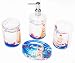 Locco Decor 4 Piece Acrylic Liquid 3D Floating Motion Bathroom Vanity Accessory Set Lighthouse 