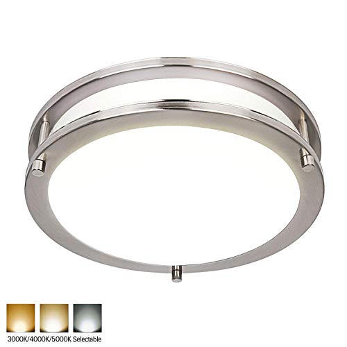 Hykolity 13 Inch Flush Mount LED Ceiling Light Fixture, 20W [160W Equivalent] 1300lm