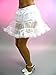 Produktbild Petticoat Gr. M ca, 40cm lang Karneval neu schwarz oder weiss, Farbe:weiß