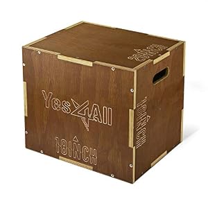 Yes4All S6KR Vintage Holz Plyo Box Espresso