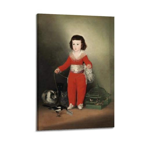 Toile Francisco De Goya Le garçon en rouge : une décoration murale haut de gamme pour salon